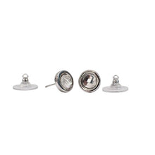 Load image into Gallery viewer, Classic Clear Cut Earrings