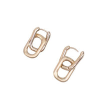 Load image into Gallery viewer, Gold Link Earrings