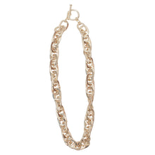 Load image into Gallery viewer, Sensational Multi Twisted Link Necklace with Toggle - 18"