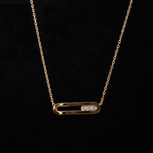 Load image into Gallery viewer, Roll With It Stainless Steel CZ Necklace