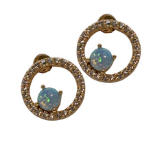 Load image into Gallery viewer, Glow of the Ocean Post Back Earrings