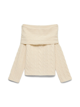 Load image into Gallery viewer, Luxurious Cable Knit Off The Shoulder Sweater