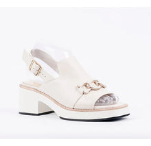 Load image into Gallery viewer, Ophelia Chain Luxe Leather Sling Back Strap Sandal