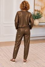 Load image into Gallery viewer, Chocolate Shimmer Lurex Pants