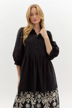 Load image into Gallery viewer, Care Free Summer 3/4 Band Cuff Bubble Sleeve Dress