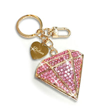 Load image into Gallery viewer, Diamond Rhinestone Clip Ring Key Chains by Jacqueline Kent