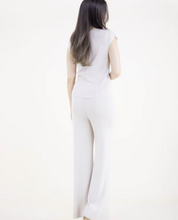 Load image into Gallery viewer, Neutral Wide Leg Thin Knit Pants