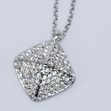 Load image into Gallery viewer, Diamond-Kissed Pyramid Swarovski Necklace