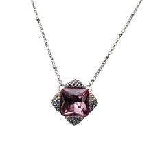 Load image into Gallery viewer, Stardust Pink Swarovski Crystal Necklace