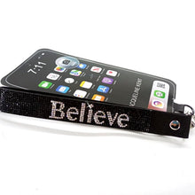 Load image into Gallery viewer, Crystal Phone Wrist Lanyard by Jacqueline Kent