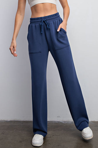 Lux Modal Butter Soft Straight Leg Travel Pant with Pockets