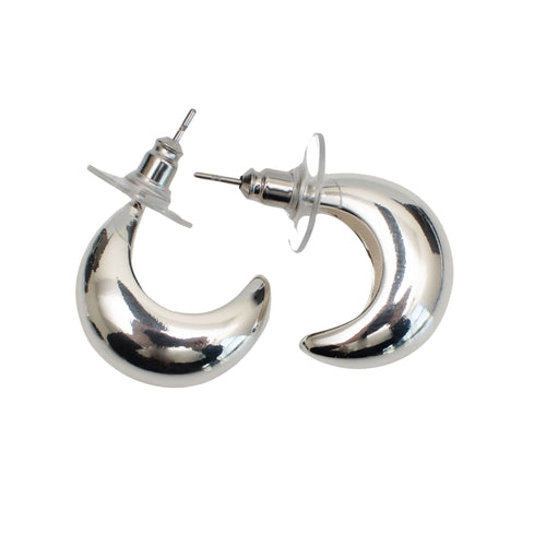 Crescent Hoop Earrings