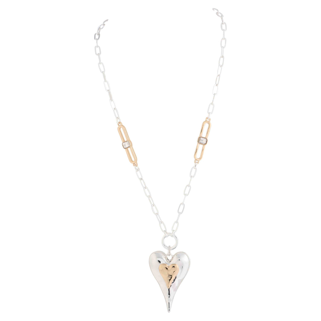 Love Me Long Duo Tone Necklace