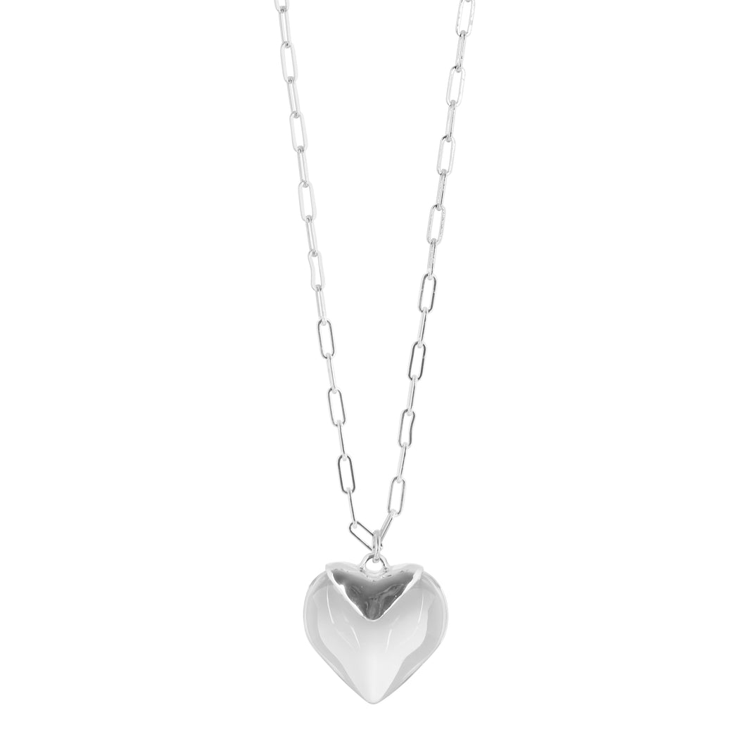 Mini Glass Heart Necklace