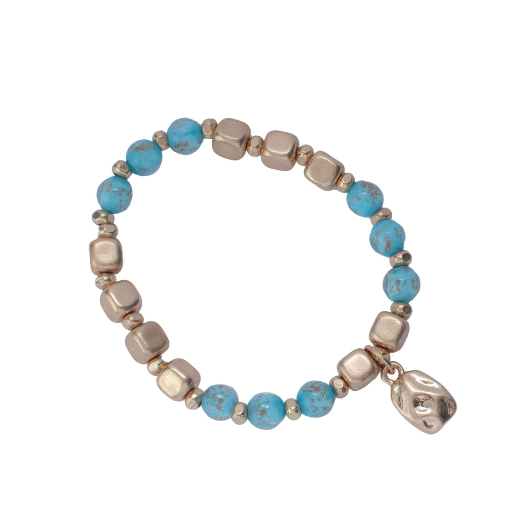 Turquoise Echo Stretch Bracelet