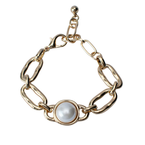 Linked to Pearl Bracelet