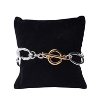 Load image into Gallery viewer, Dual Tone Toggle Bracelet
