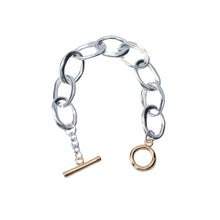 Load image into Gallery viewer, Dual Tone Toggle Bracelet
