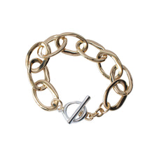 Load image into Gallery viewer, Dual Tone Toggle Bracelet
