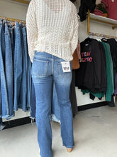 Load image into Gallery viewer, Double Button high Rise boot Cut Jean by RFM
