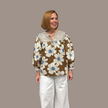 Load image into Gallery viewer, Chase Your Blues Away Floral Blouse
