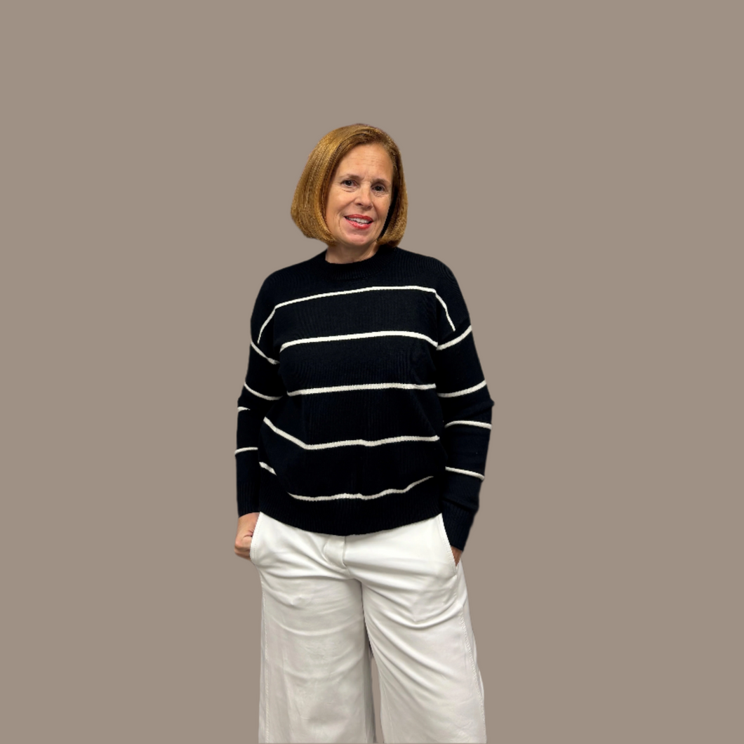 Simply A Classic Striped Sweater