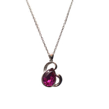 Load image into Gallery viewer, Embraced Tear Swarovski Crystal Necklace
