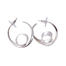 Load image into Gallery viewer, Elegant Swirl Statement Earrings
