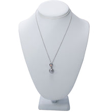 Load image into Gallery viewer, Smokey Drop Pearl + Crystal Pendant Necklace
