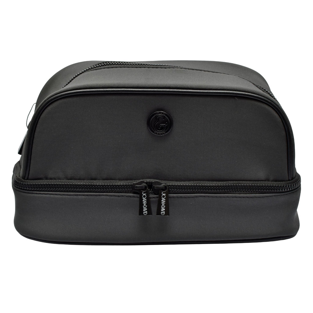 Grey & Black Toiletry Bag/Shaving Kit - Joan & David