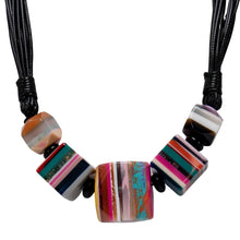 Load image into Gallery viewer, Bo-Ho Blast Resin Chunk Necklace
