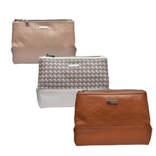 Load image into Gallery viewer, Max Studio Triple Compartment Cosmetic Case
