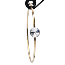 Load image into Gallery viewer, Dramatic Focus CZ Hoop Earrings with Lever Backs
