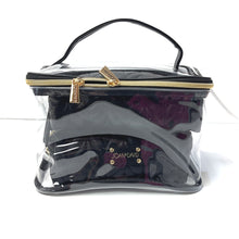 Load image into Gallery viewer, Clear Compartment Cosmetic Toiletry Tote
