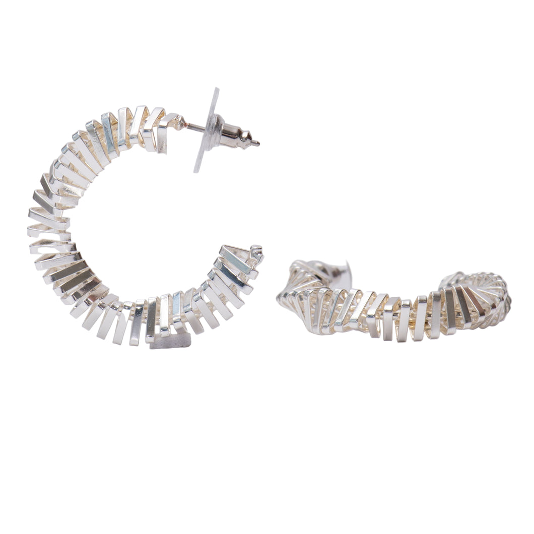 Twisted Slinky Hoop Earrings