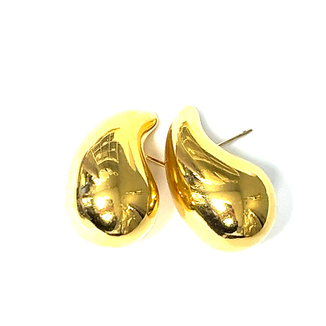 The Liquid Tear Drop Stainless Steel Earrings - Small