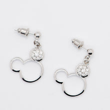 Load image into Gallery viewer, Sparkling Mickey Swarovski  Drop Earrings

