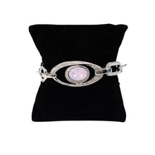 Load image into Gallery viewer, Light Pink Toggle Swarovski Charm Bracelet
