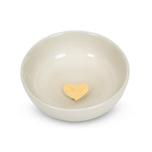 Load image into Gallery viewer, Small Gold Heart Ceramic Ring Dish

