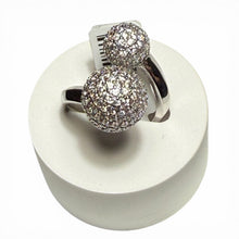 Load image into Gallery viewer, Double-Globe CZ Adjustable Ring
