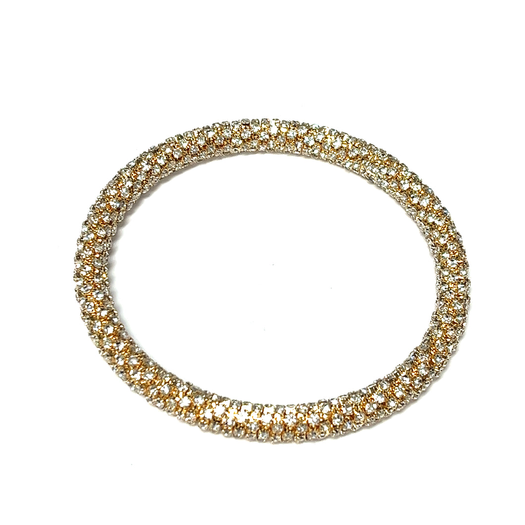 Dancing Queen Rhinestone Bangle Bracelet