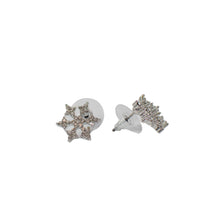 Load image into Gallery viewer, Angel Kisses Snowflake CZ Post Back Earrings
