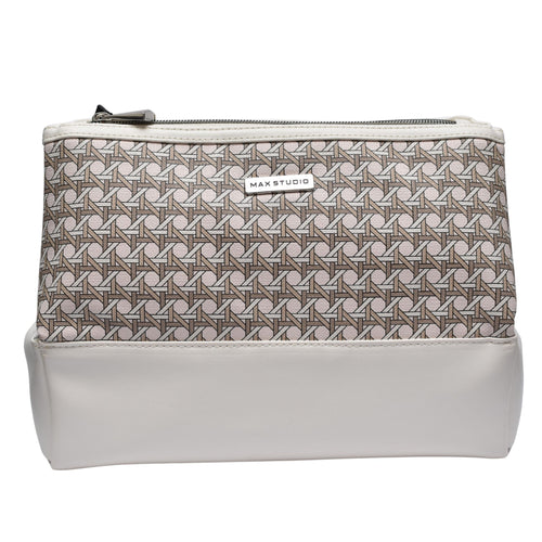 Max Studio Triple Compartment Cosmetic Case