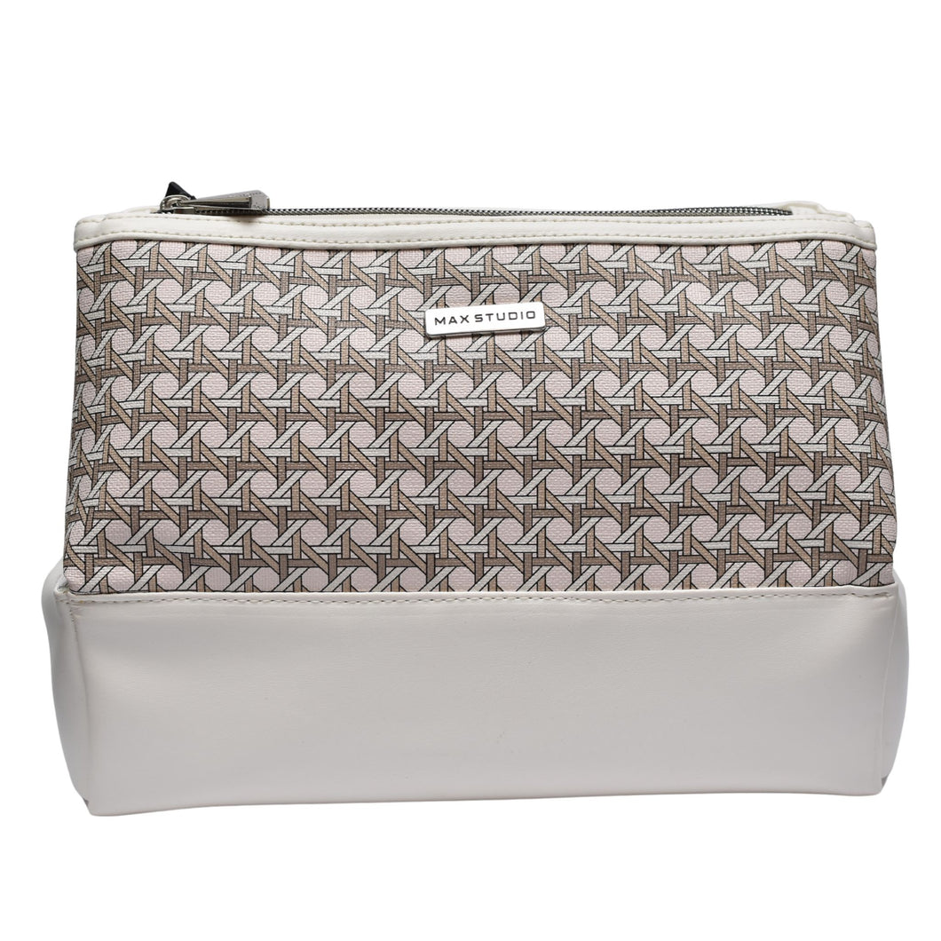 Max Studio Triple Compartment Cosmetic Case