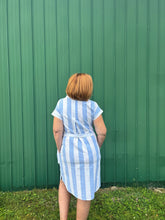 Load image into Gallery viewer, Ocean Escapes V Neck Dress with Collar

