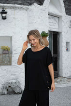 Load image into Gallery viewer, She&#39;s a Classic Bamboo Top with Side Buttons
