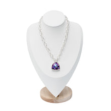 Load image into Gallery viewer, Linked to Lavender Pendant Necklace
