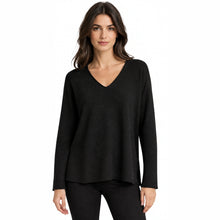 Load image into Gallery viewer, Soft V-Neck Reverse Seam Sweater (Long-Sleeve)
