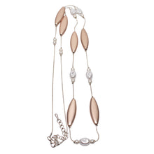 Load image into Gallery viewer, Rose Gold Marquise Pearl Long Necklace
