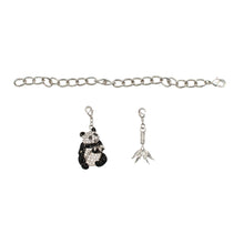 Load image into Gallery viewer, Bedazzled Panda Swarovski Charm Bracelet
